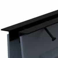 极耐用黑色涂层钢槽排水框架
